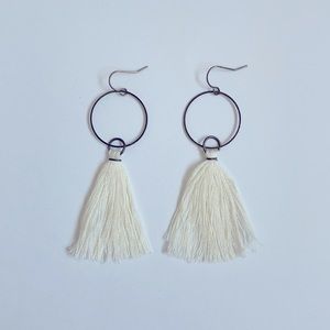 Hoop Tassel Earrings